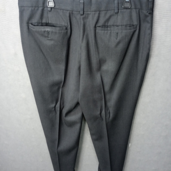 George men's gray dress pants. Flat front no cuff. - Picture 8 of 12
